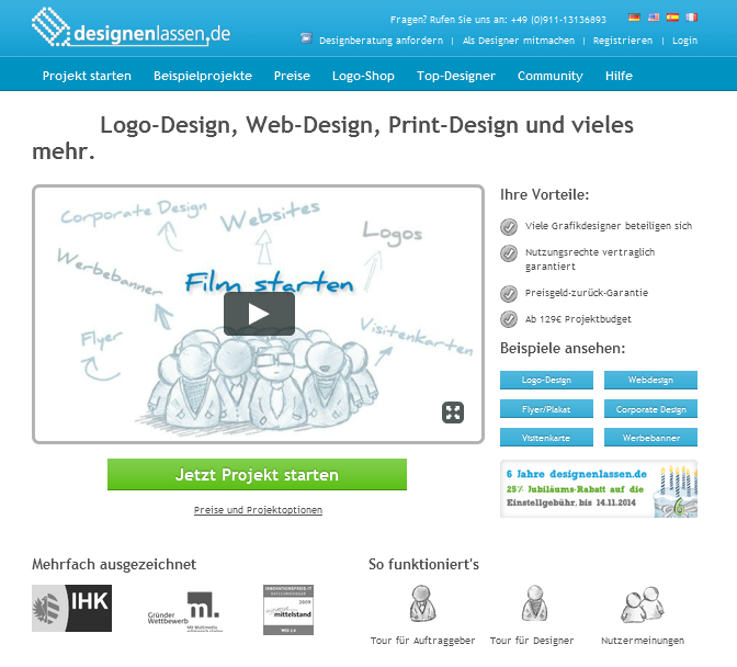 designenlassen.de Screenshot