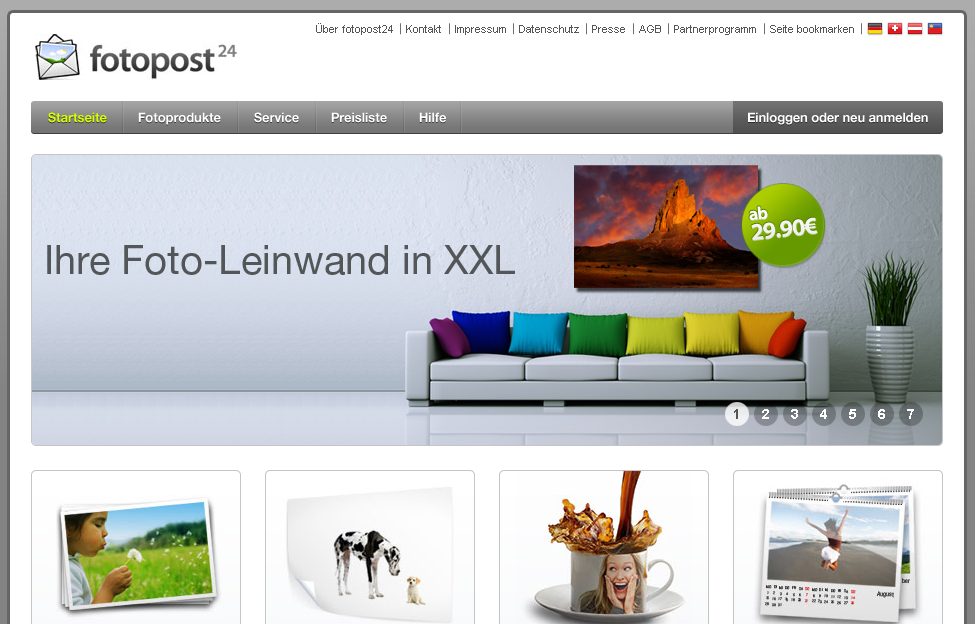 fotopost24.de Screenshot