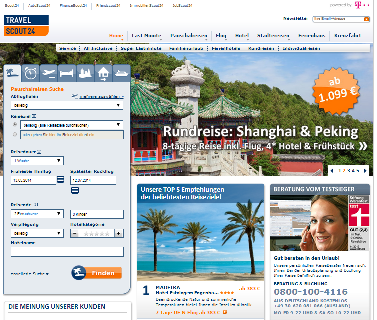 TravelScout24 Screenshot