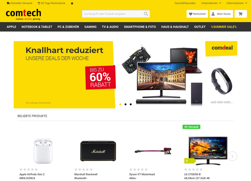 comtech.de Screenshot