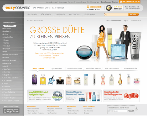 easyCOSMETIC Screenshot