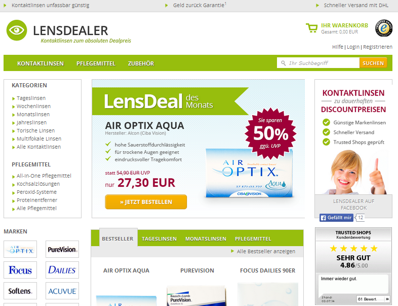 Lensdealer Screenshot
