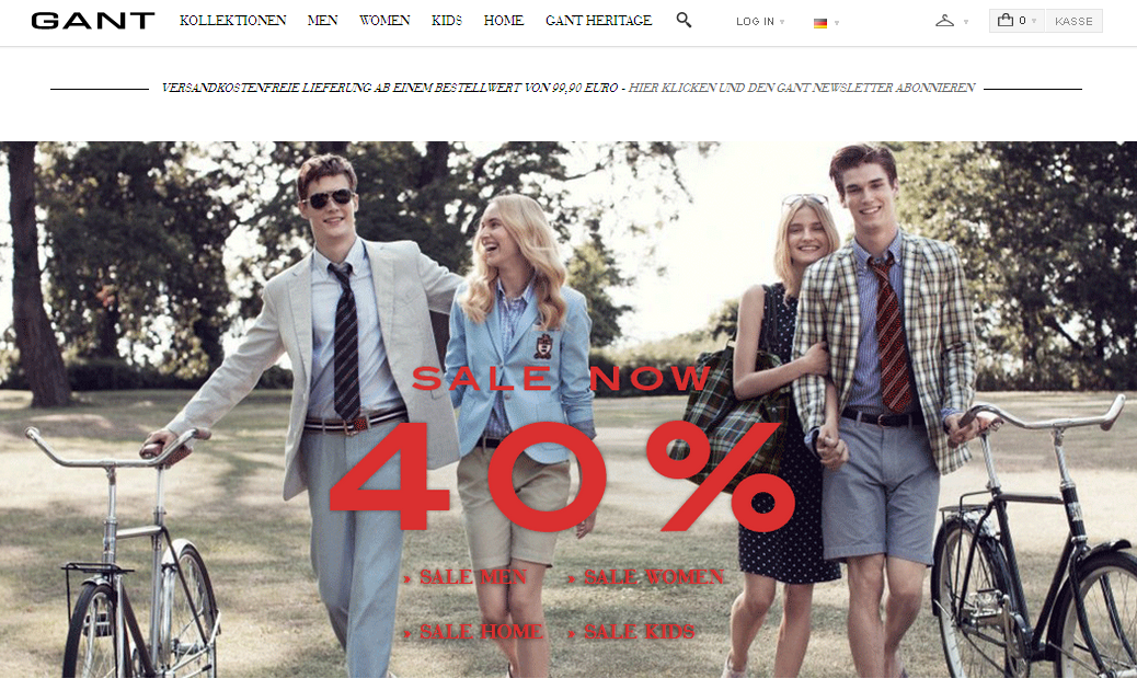Gant-Shop Screenshot