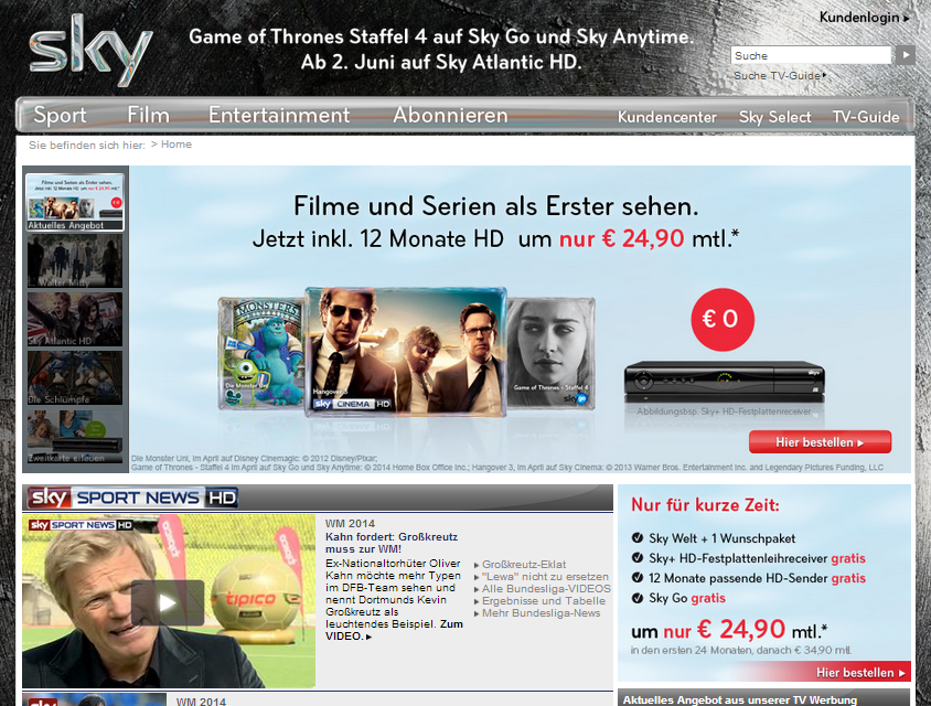 Sky AT Screenshot
