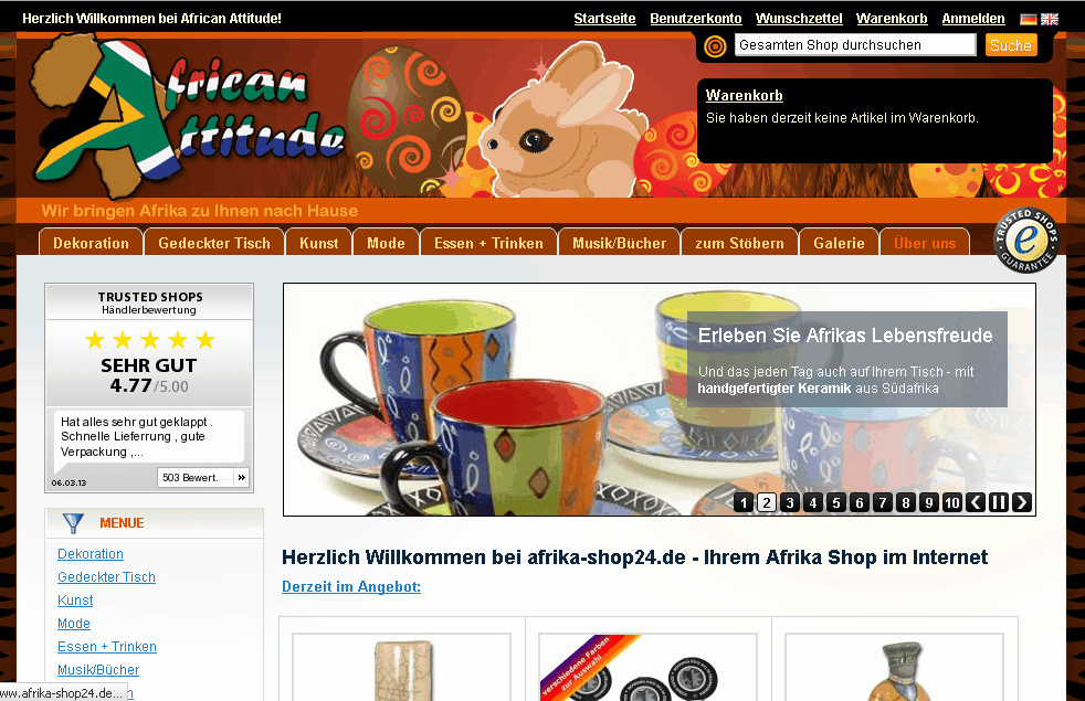 Afrika-Shop24 Screenshot