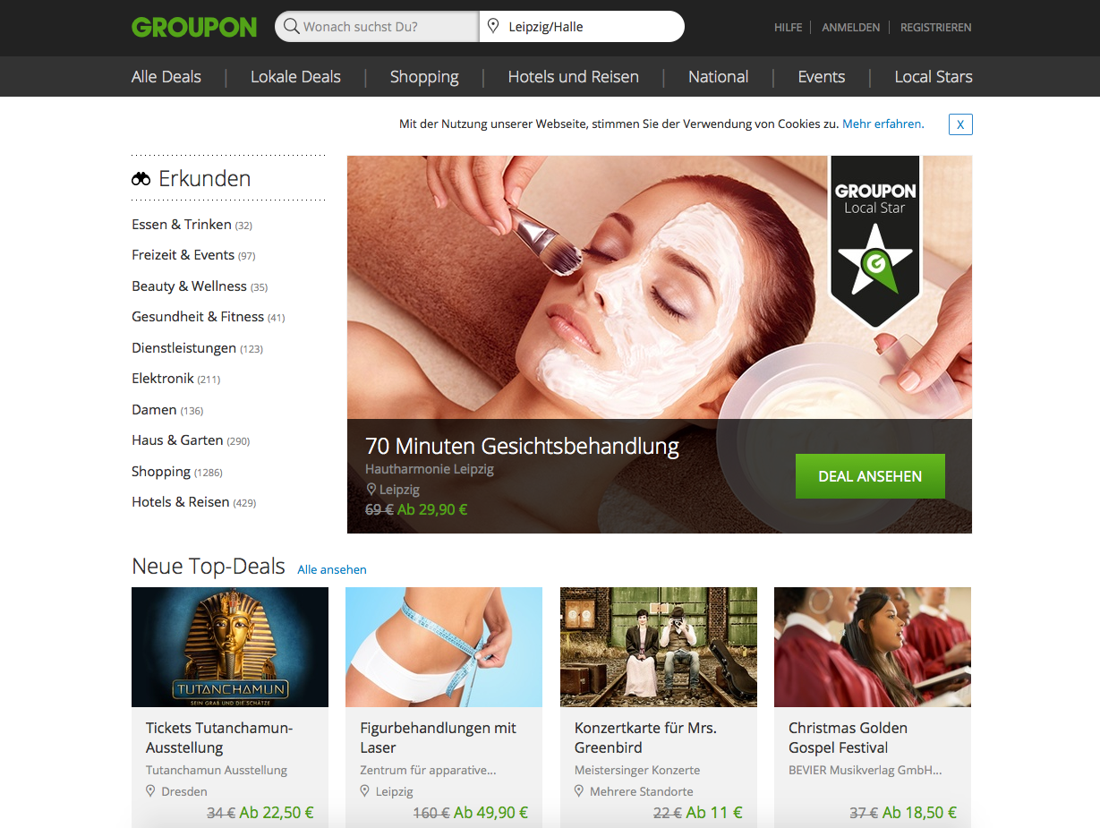 Groupon Screenshot