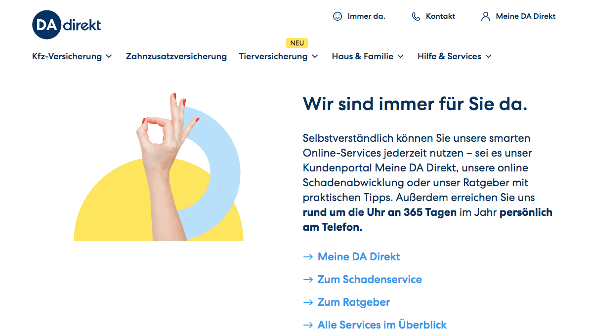 DA Direkt Screenshot