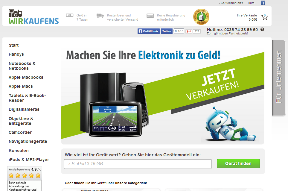 WIRKAUFENS Screenshot