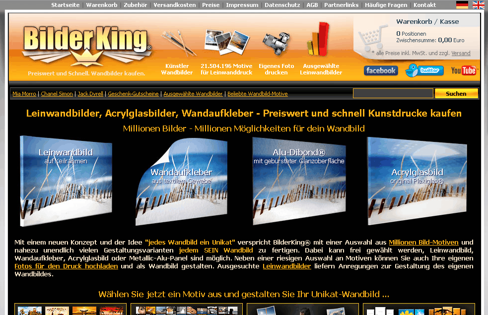 BilderKing.com Screenshot