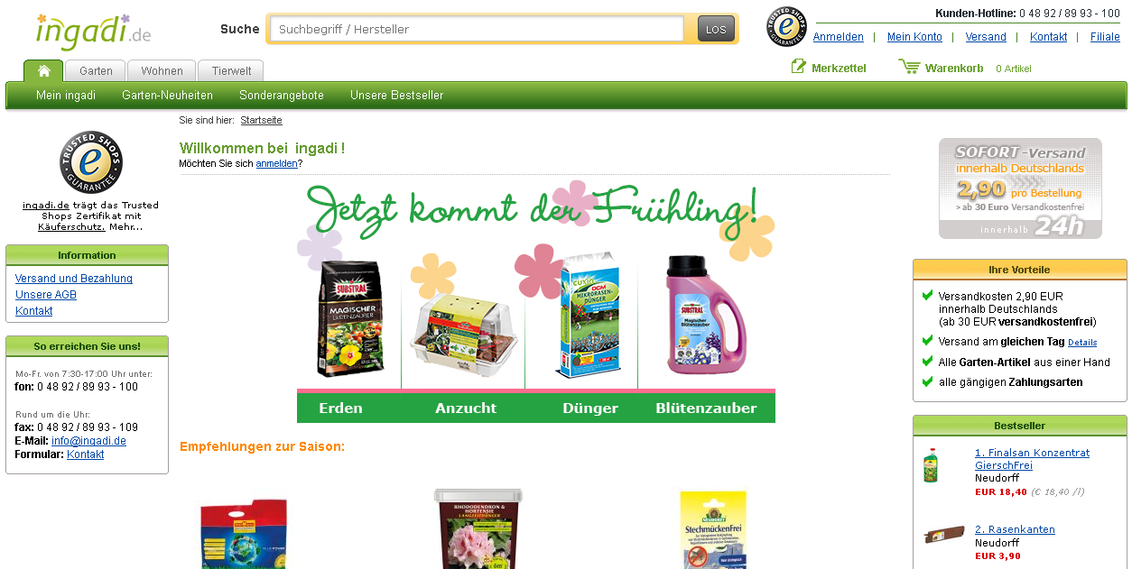 ingadi.de Screenshot