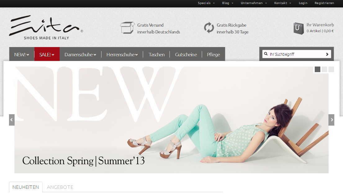 Evita-Shoes Screenshot