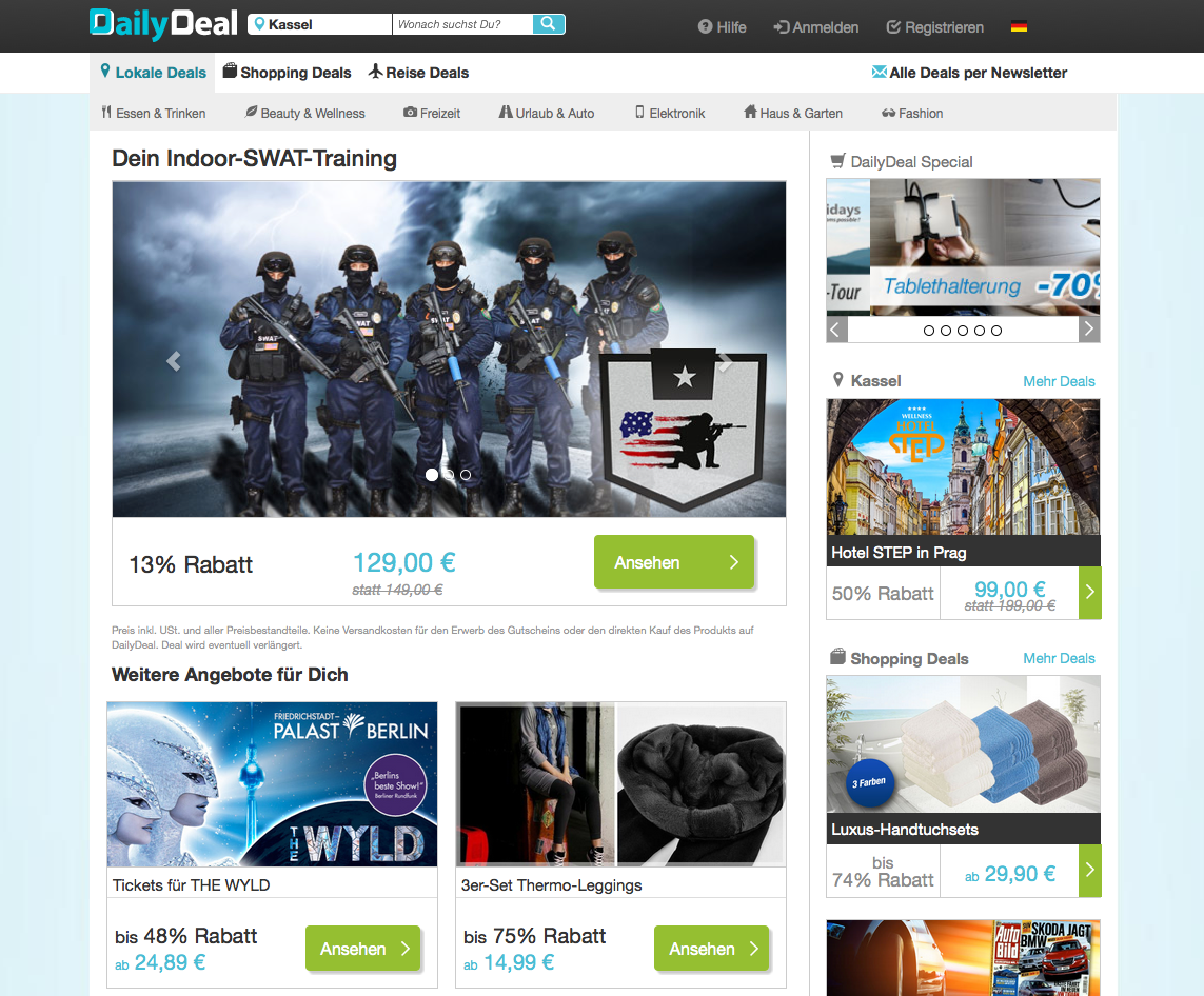 DailyDeal Screenshot