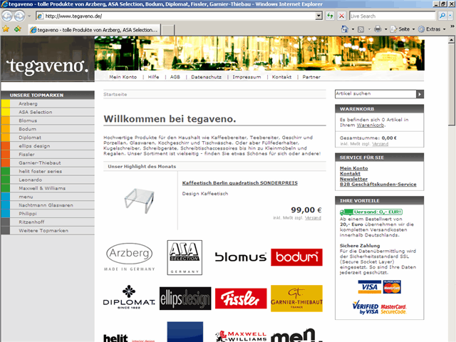 tegaveno Screenshot