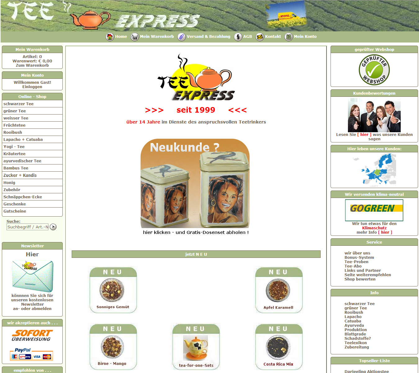 Tee-Express Screenshot