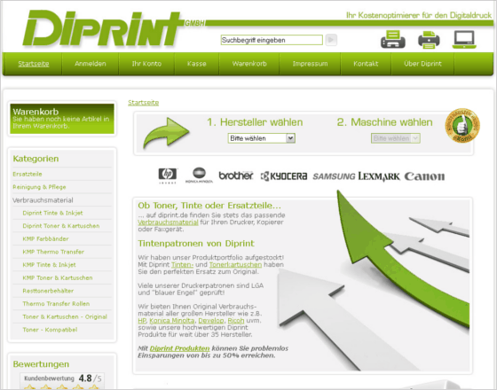 diprint.de Screenshot