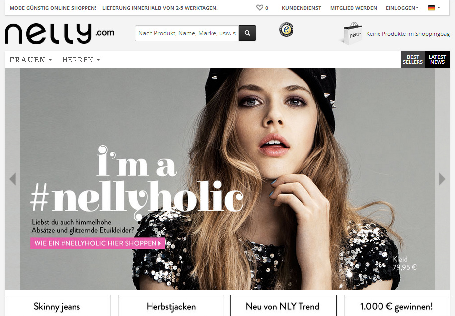 Nelly.com Screenshot