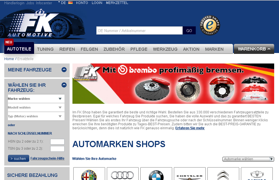 FK-Automotive Screenshot
