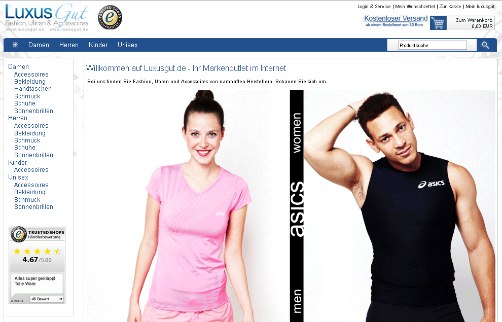 LuxusGut.eu Screenshot