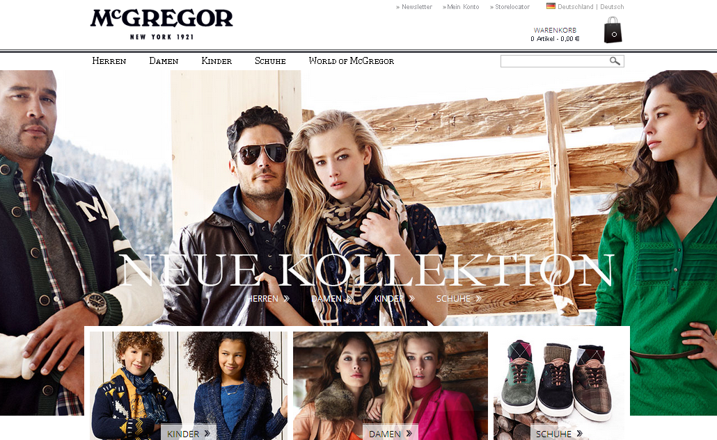McGregor Store DE Screenshot