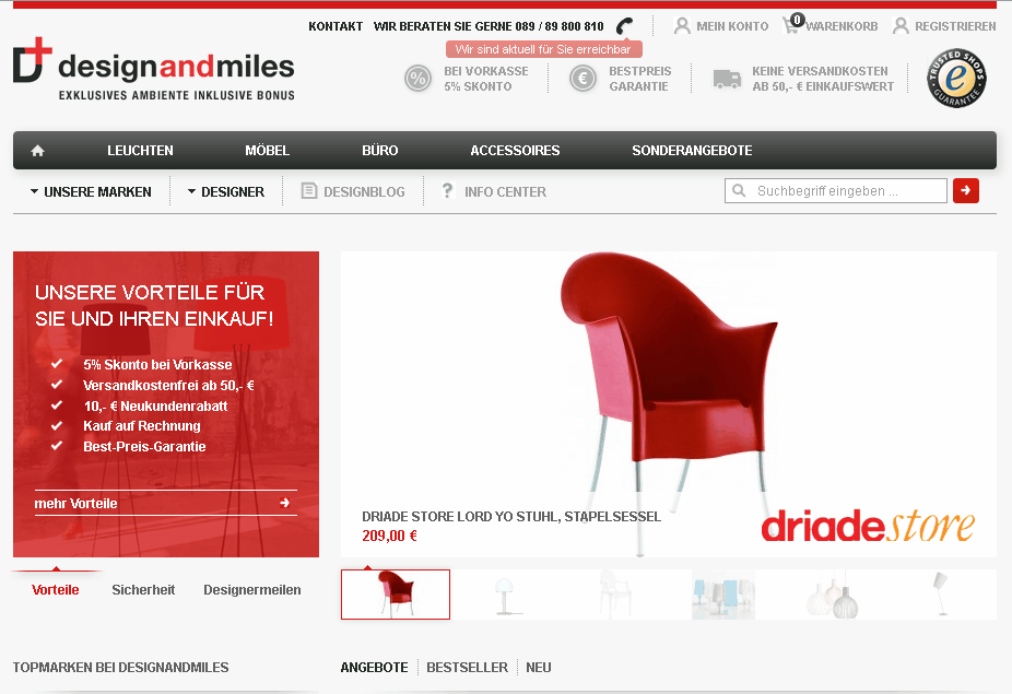 designandmiles.de Screenshot