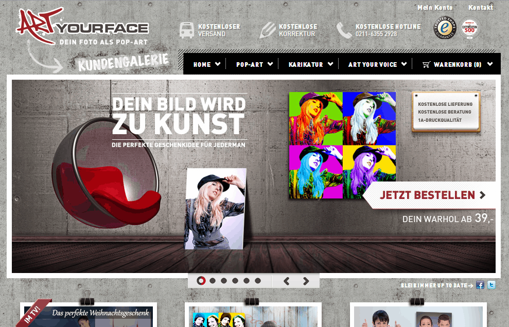 artyourface.com Screenshot