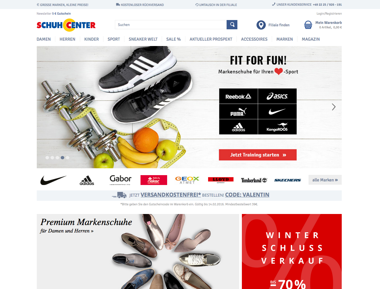 SCHUHCENTER Screenshot