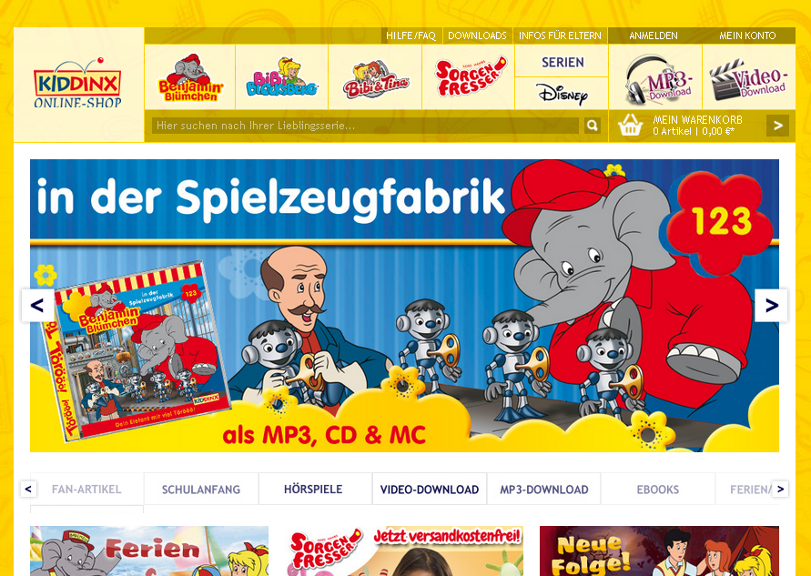 Kiddinx-Shop.de Screenshot