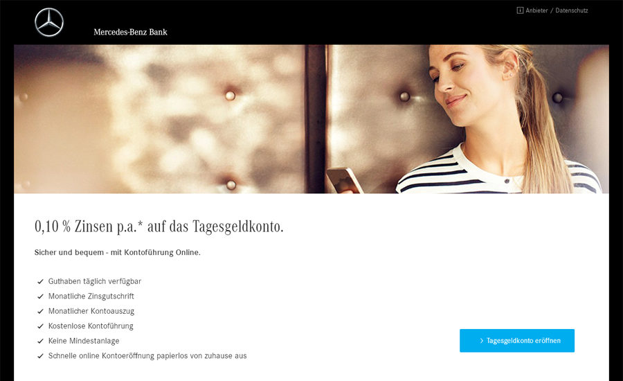 Mercedes-Benz Bank Screenshot