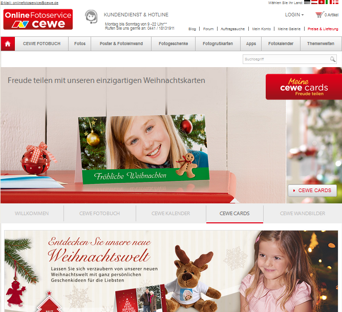 OnlineFotoservice.de Screenshot