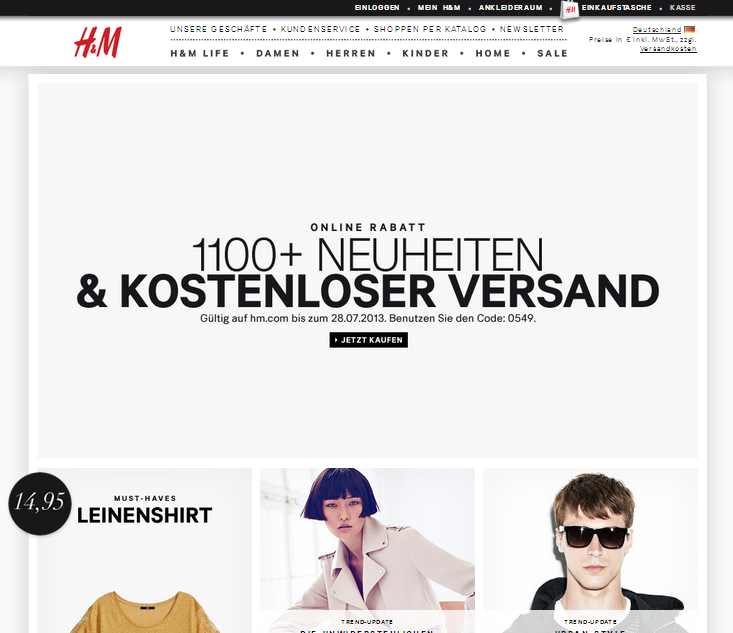 H&M Screenshot
