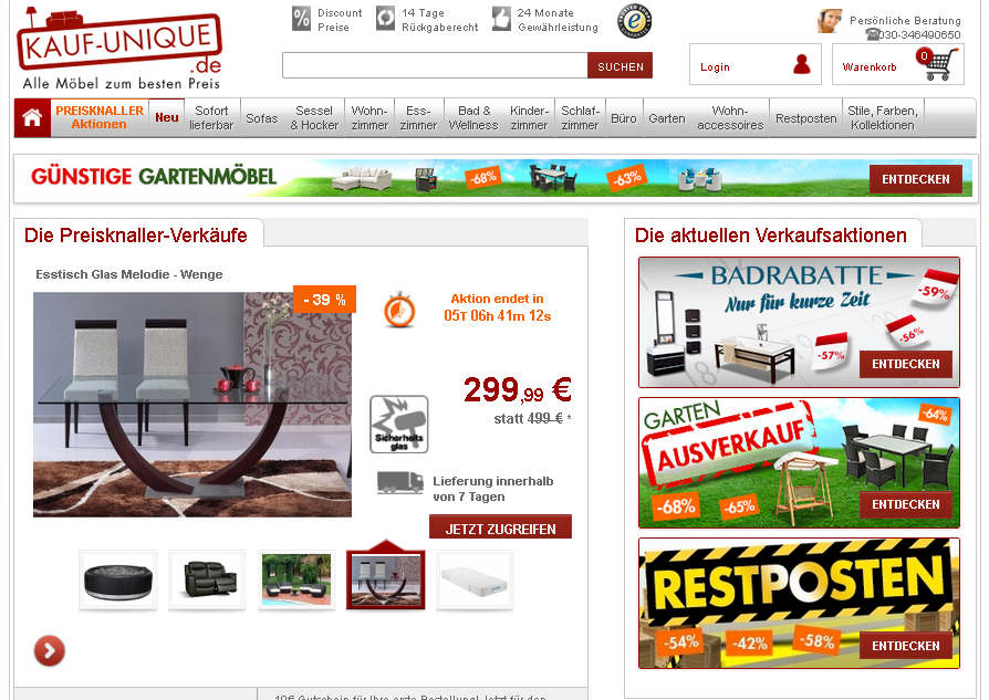 Kauf-Unique.de Screenshot