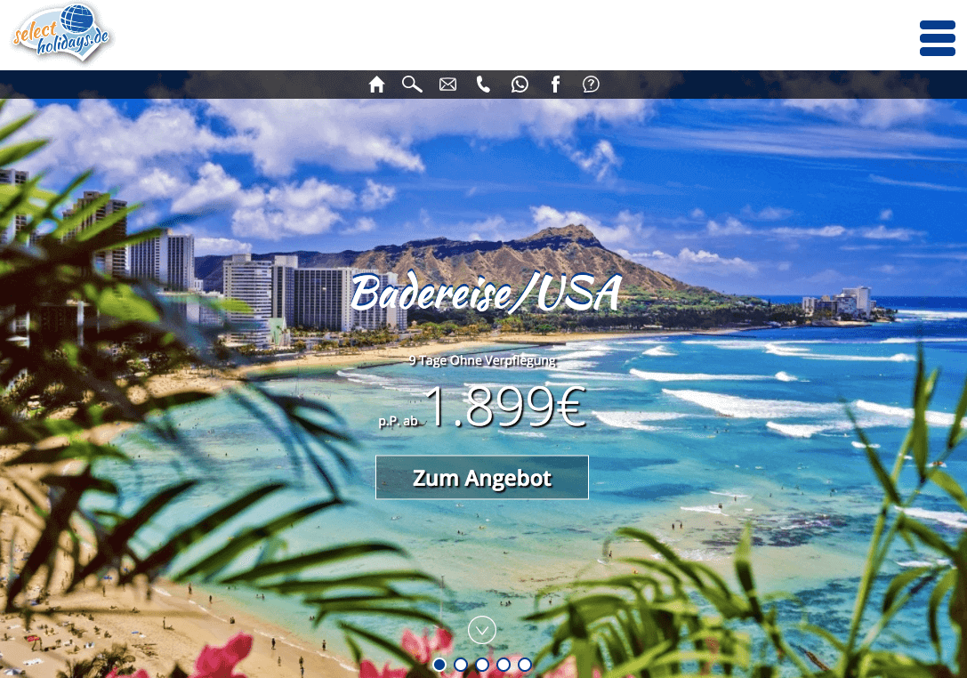 selectholidays.de Screenshot