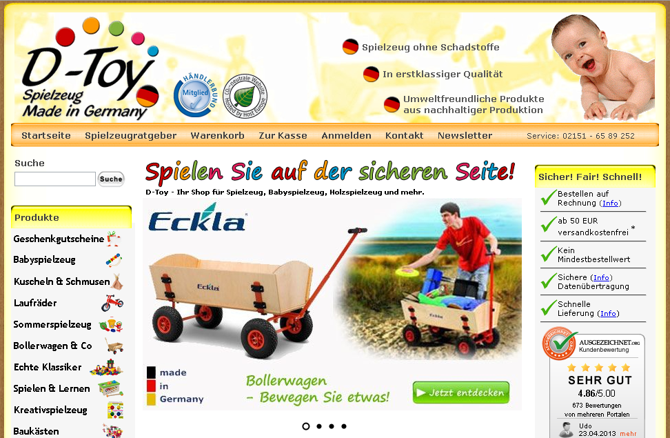 d-toy.de Screenshot