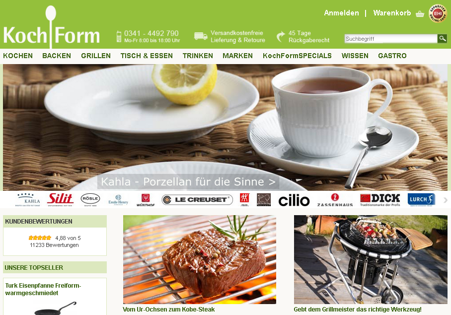 Kochform Screenshot