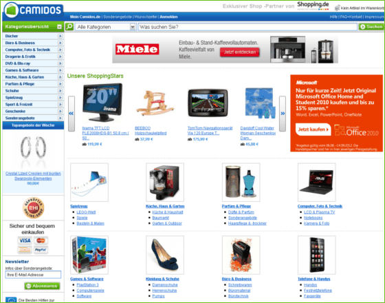Camidos.de Screenshot