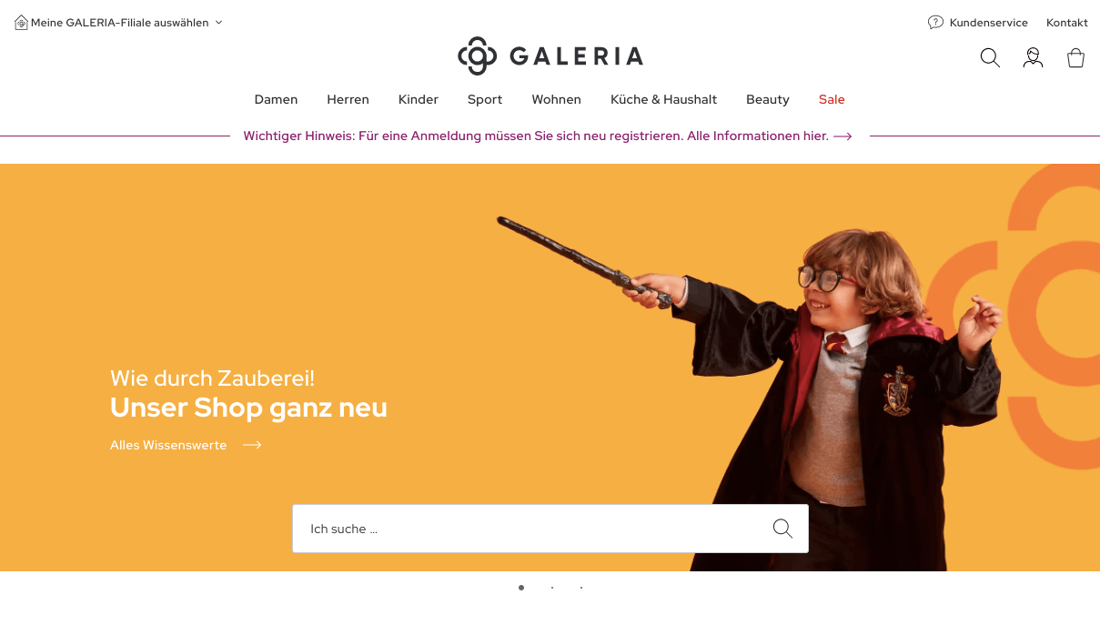 GALERIA.de Screenshot
