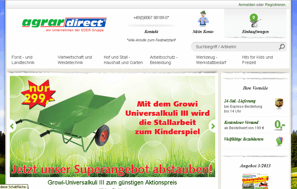 agrar-direct.de Screenshot