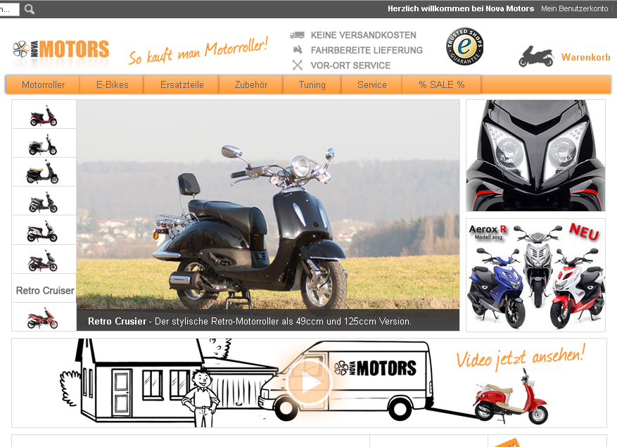 nova-motors.de Screenshot
