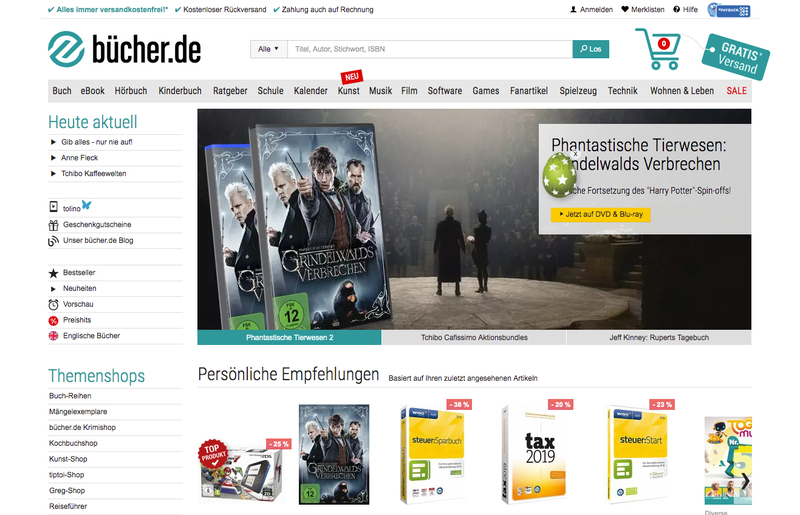 Buecher.de Screenshot