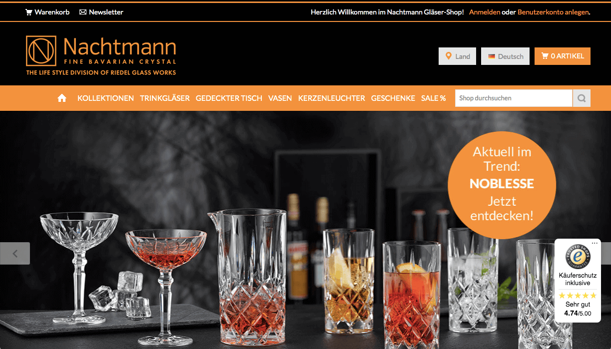 Nachtmann Gläser&Kristall Screenshot