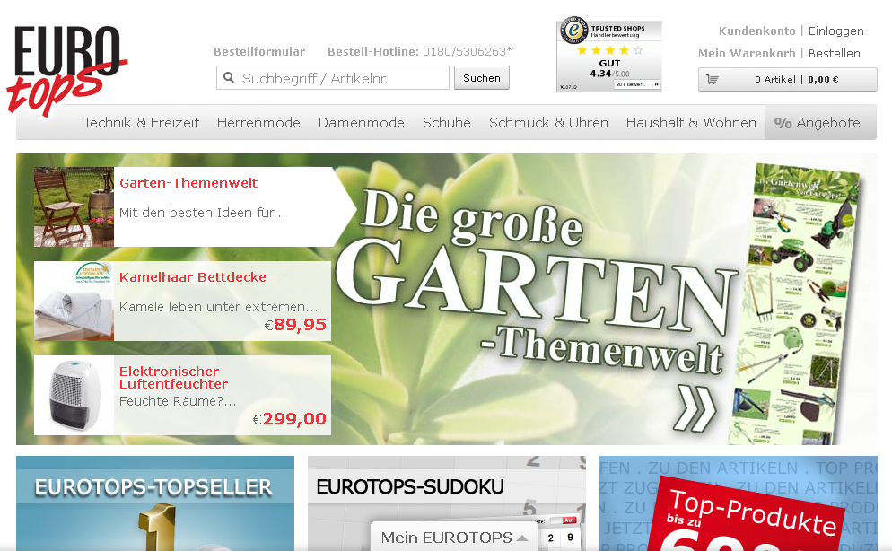 Eurotops Screenshot
