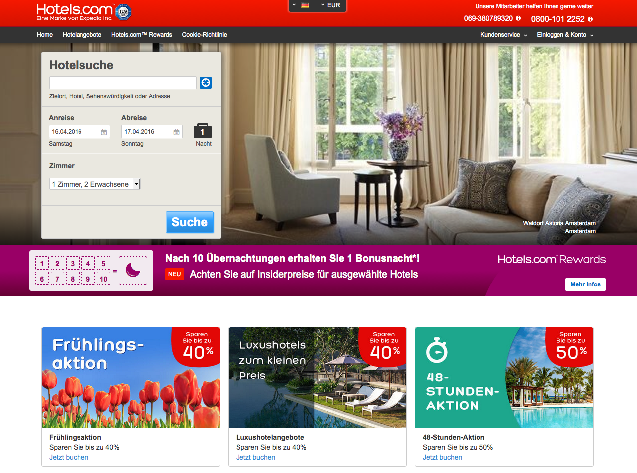 hotels.com AT Screenshot