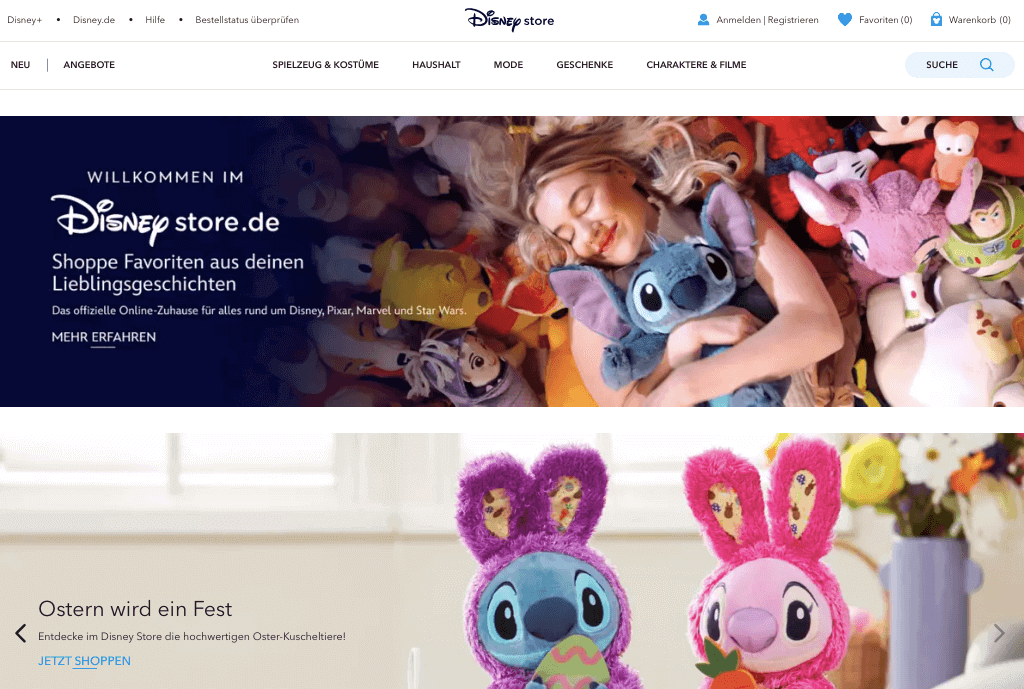 shopDisney Screenshot