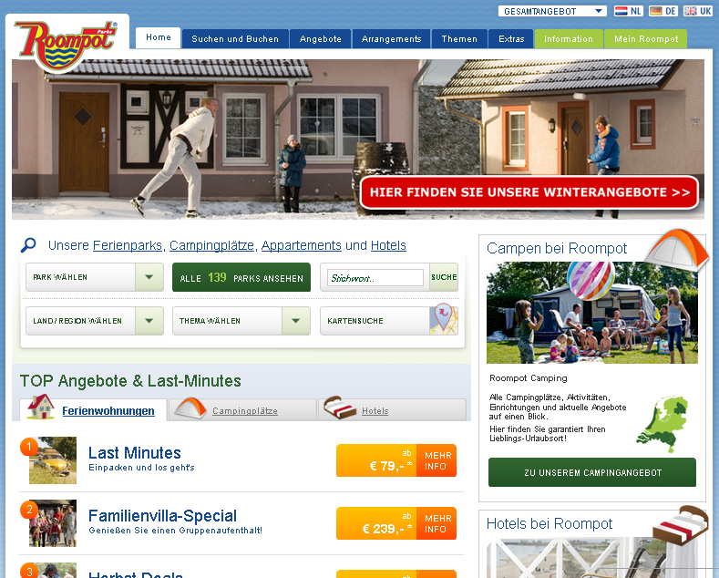 Roompot Parks Screenshot