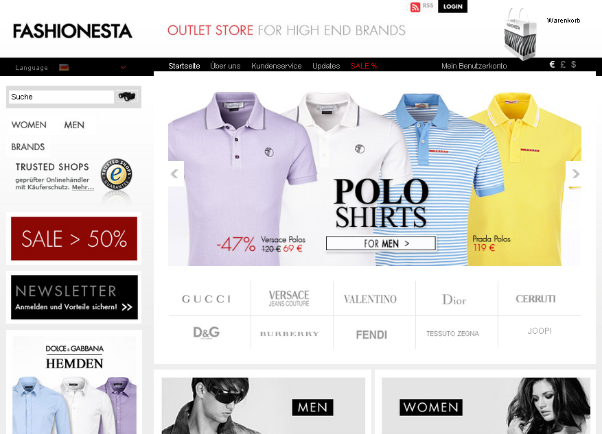 fashionesta.com Screenshot