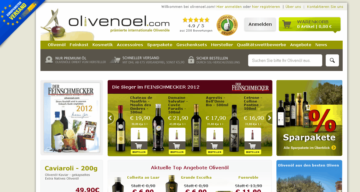 olivenoel.com Screenshot