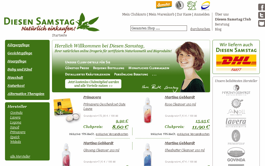 diesen-samstag.com Screenshot