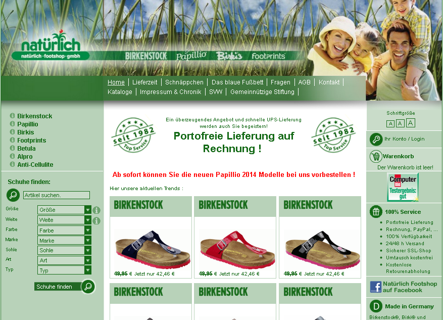 natuerlich.de Screenshot