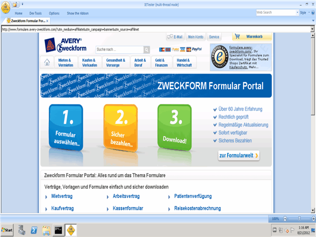 AVERY Zweckform Screenshot