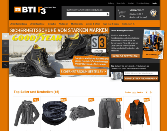 BTI.shop Screenshot